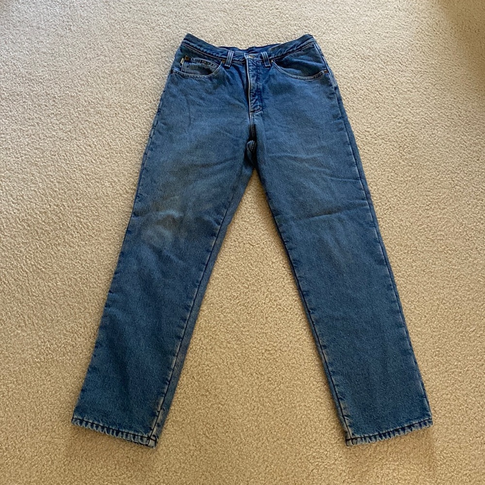 Vintage LL Bean fleece lined jeans